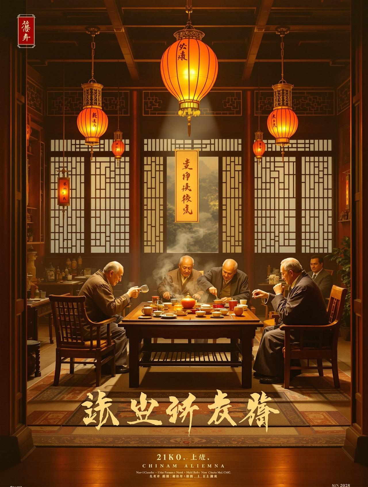 大奶影院作品《老茶馆》海报
